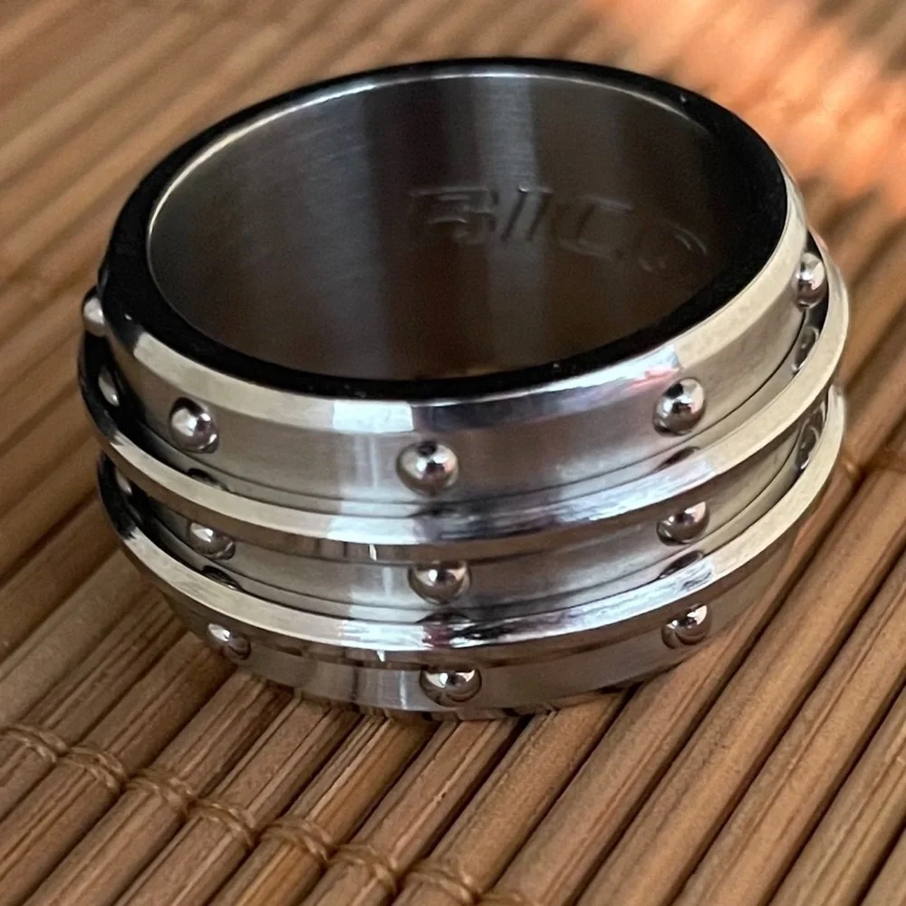 316L Stainless Steel Spinning Ring New With Tags